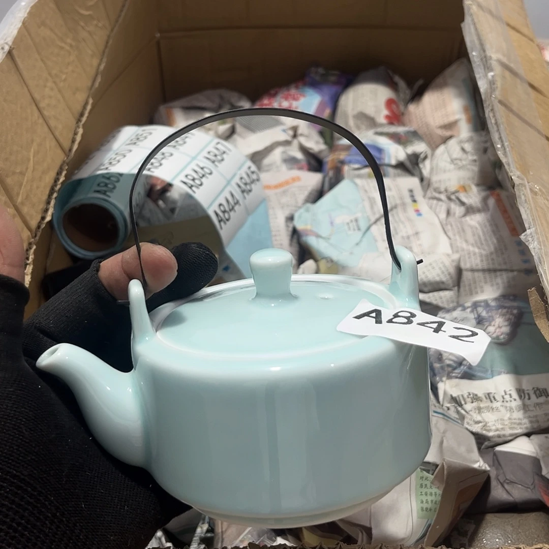 寻***梵瓷片茶摆件工艺品摆件666