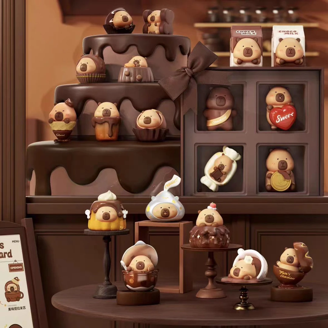 【饺子拆盒】豚豚崽巧克力系列萌粒系列_潮玩盲盒摆件萌粒