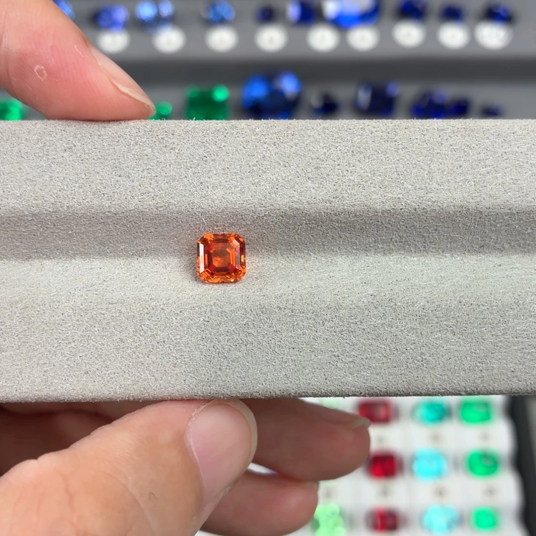 令***羽裸石合成（培育）蓝宝石1.63ct