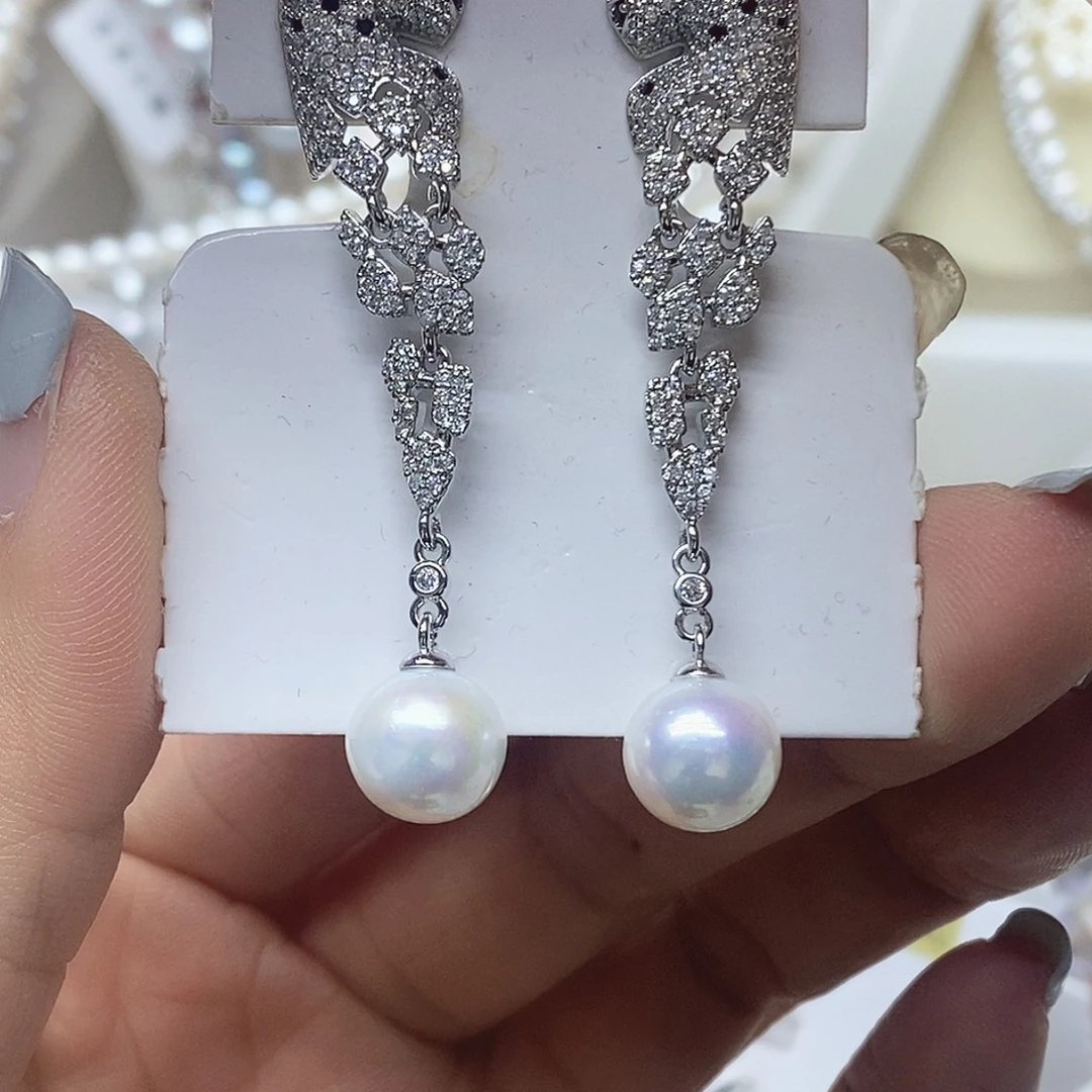 未镶嵌淡水珍珠耳钉