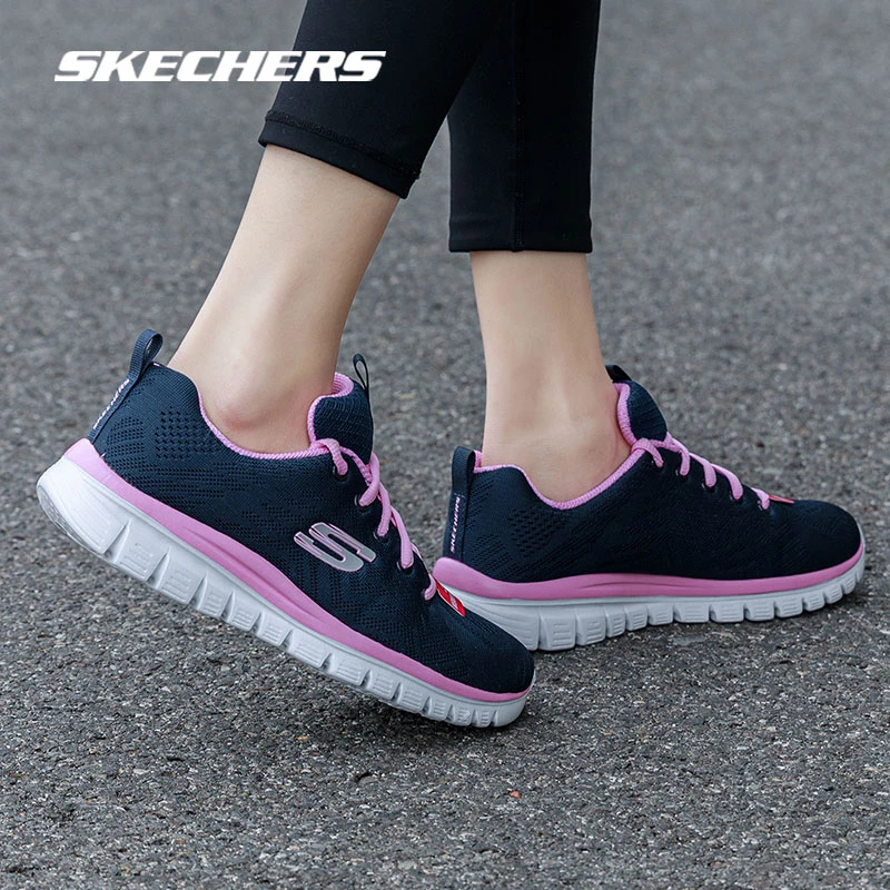 【专柜款】斯凯奇女鞋新款轻便透气运动鞋软底健步鞋妈妈鞋12615