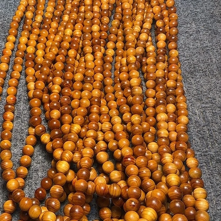 柏木（崖柏）全陈化老料把件串0.8发一条