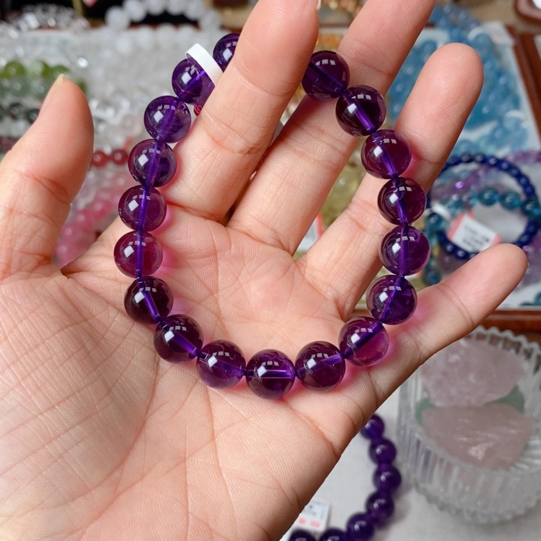未镶嵌水晶手链乌拉圭紫水晶10