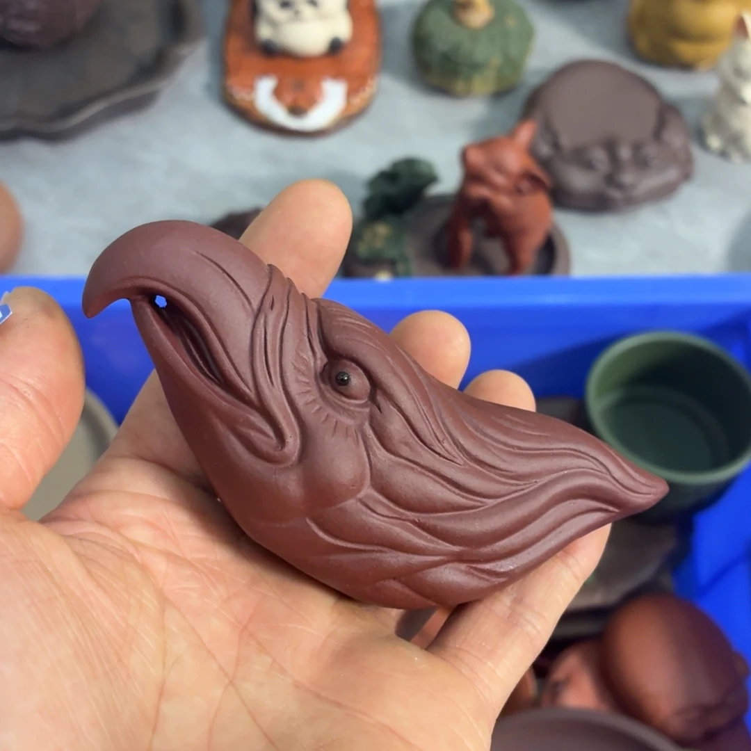 茶杯紫砂放漏放漏放大漏了