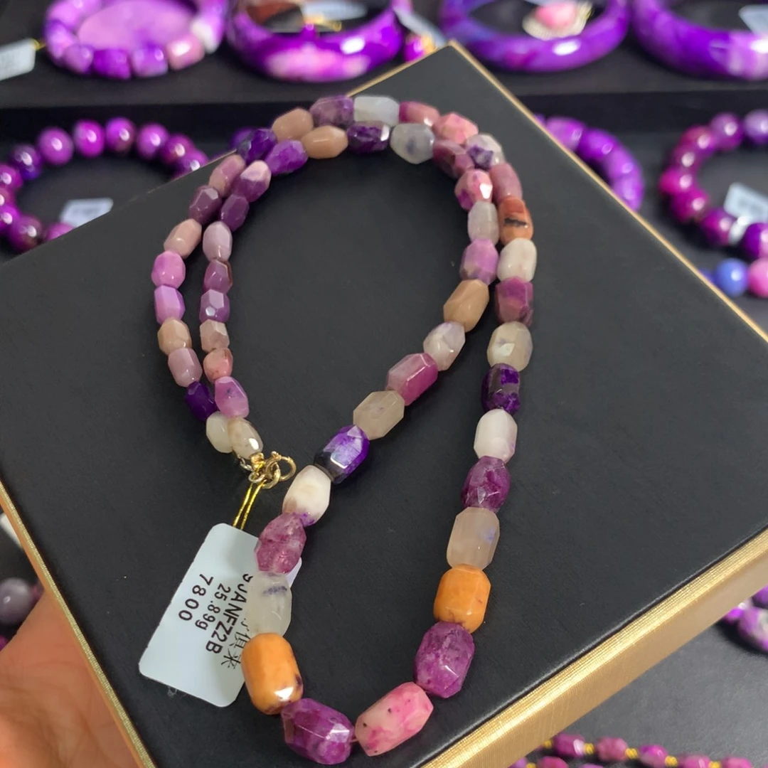 苏纪石（舒俱来）糖果钻切项链未镶嵌