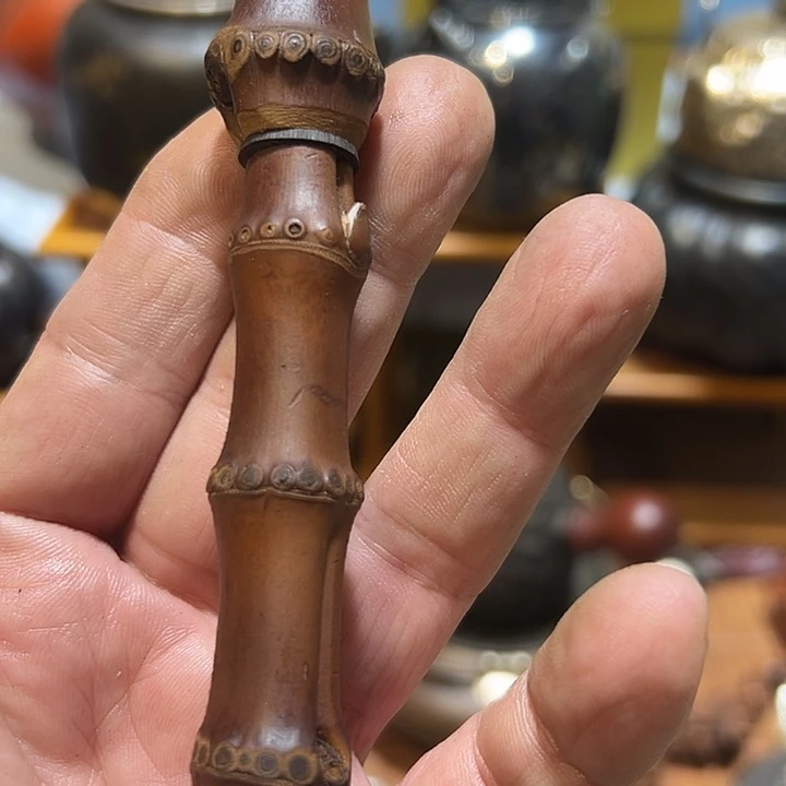 竹中古工艺品摆件