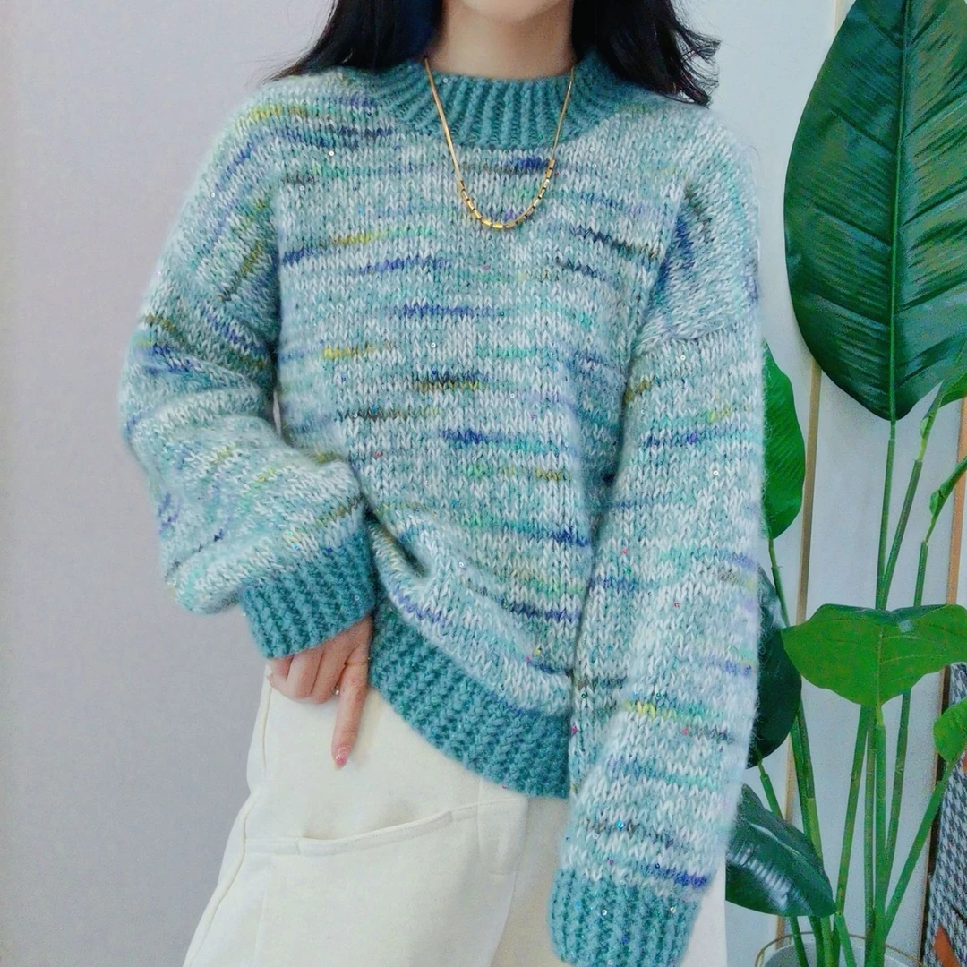 手工毛线《小幸运》珠片材料毛线（一两50克价格）舒适保暖编织手编