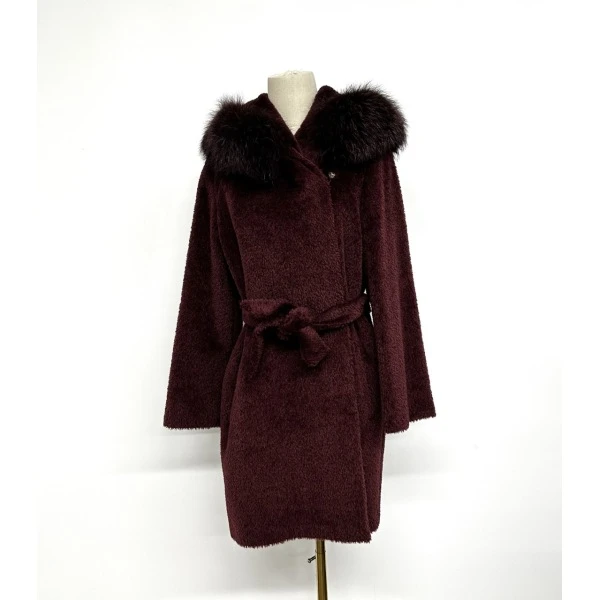 妃鱼/MaxMara Studio/丝缎、羊毛、亮片/大衣/95新/s零九二八