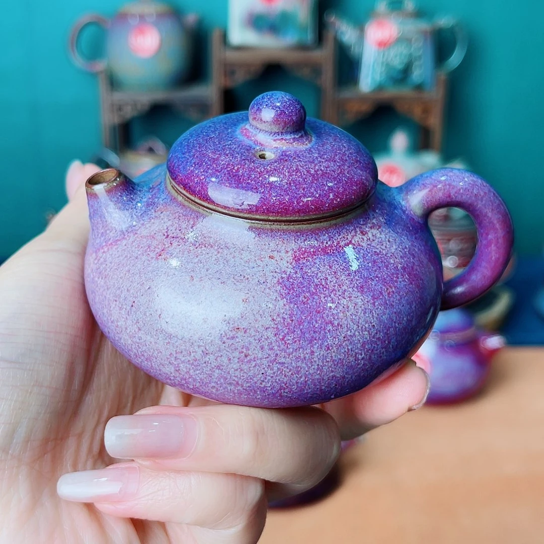 照***爸钧瓷艺术作品壶水