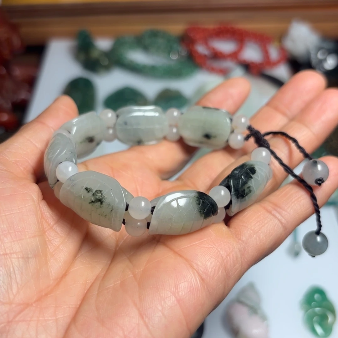 独山玉未镶嵌手链独玉手链