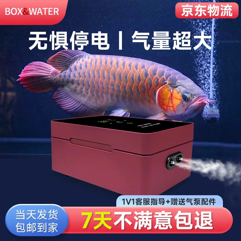 BOX&WATER鱼缸氧气泵户外增氧泵钓鱼增氧机养鱼低音小型家用交直