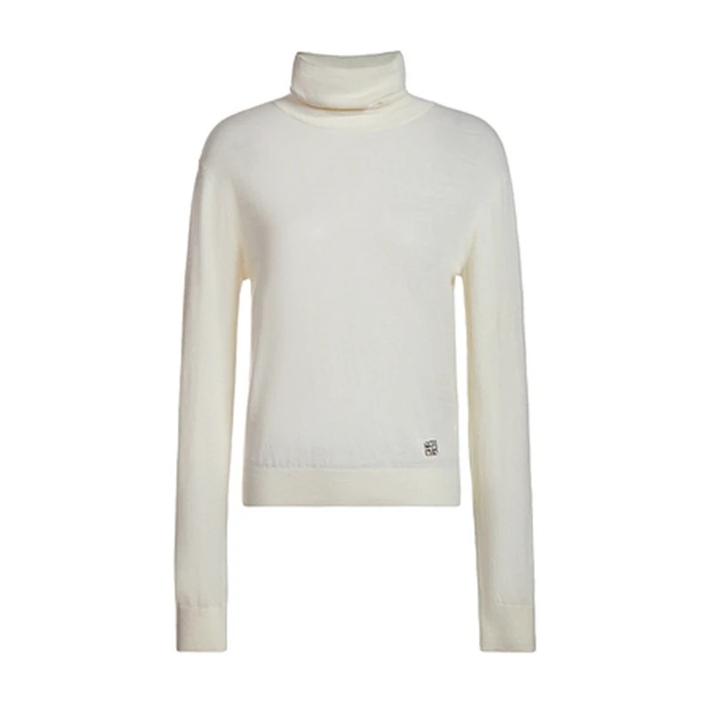 2411【毛衣】高领毛衣女2024新款早春宽松金银丝轻薄气质百搭上衣