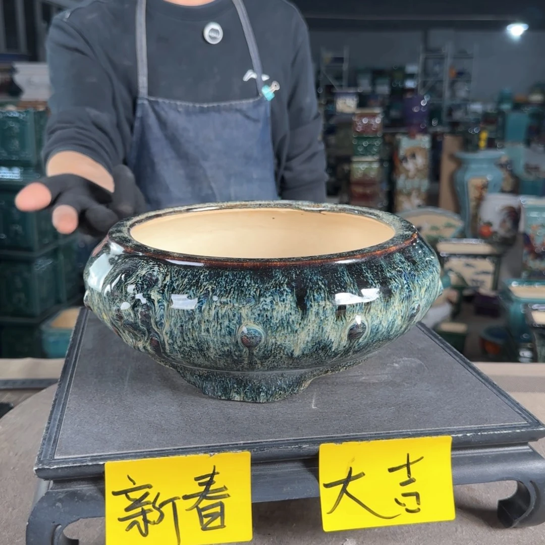 一风堂石湾花盆。微瑕