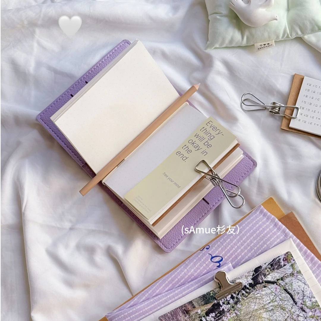 TN护照款手帐本笔记本绑带款软皮仿皮本子sAmue杉友原创