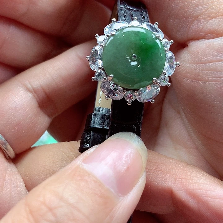 颈饰银S925镶嵌翡翠翡翠