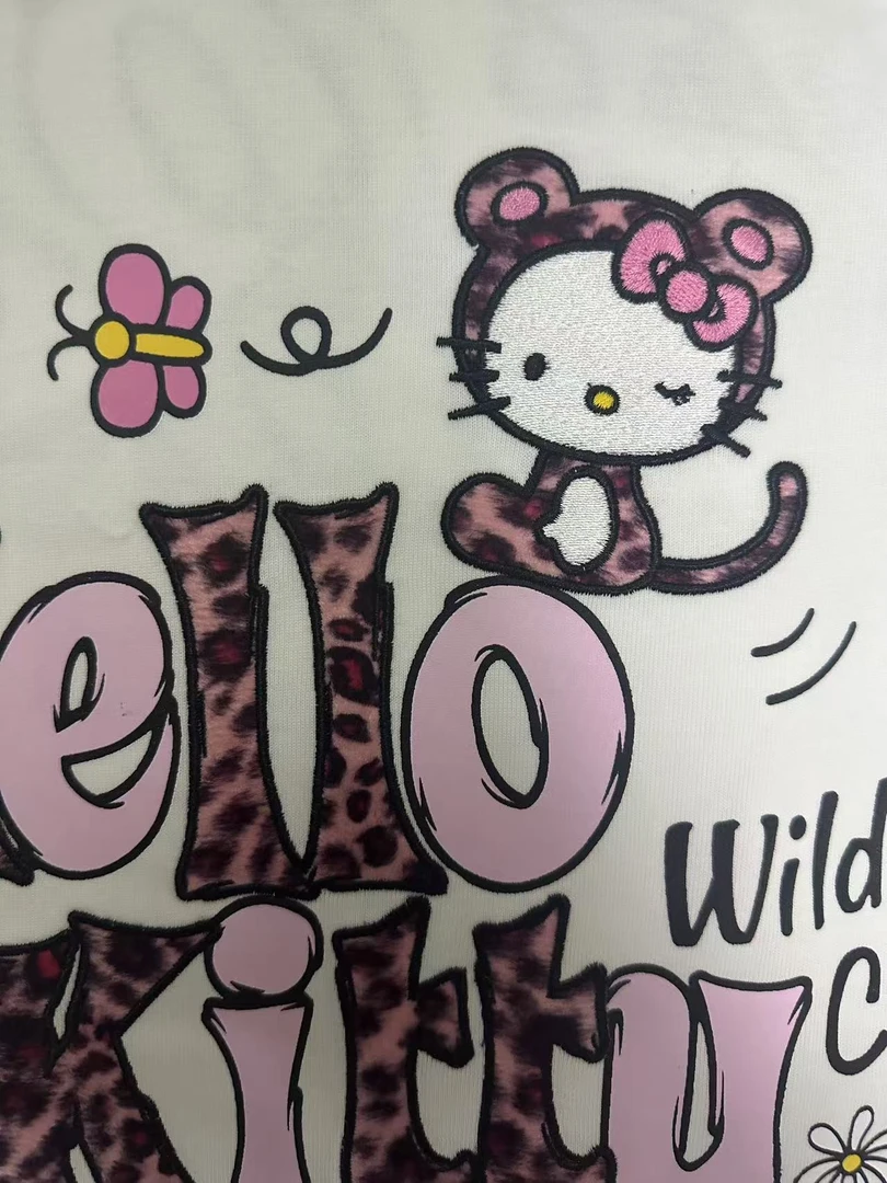 德福W8豹纹KT猫短袖