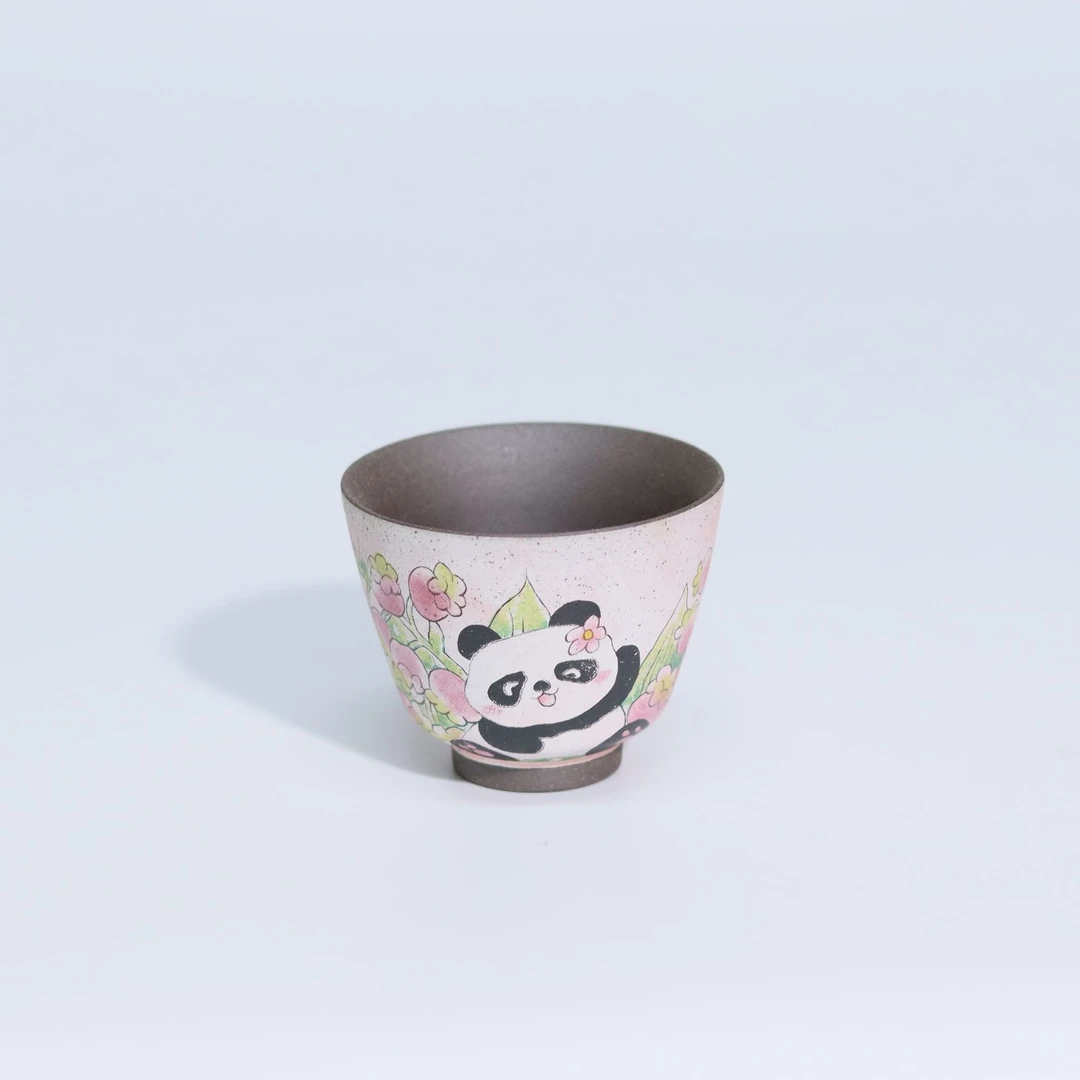 新12089熊猫粉系列大杯