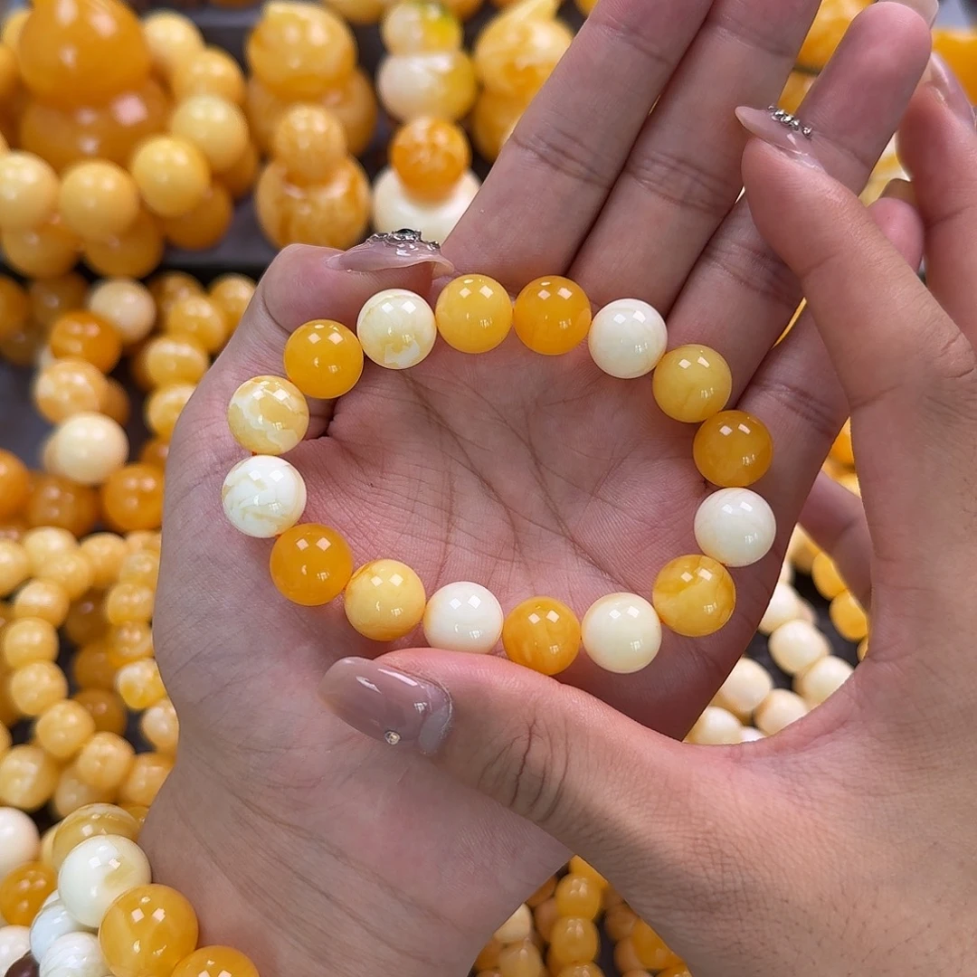 蜜蜡未镶嵌珠宝奇石13mm