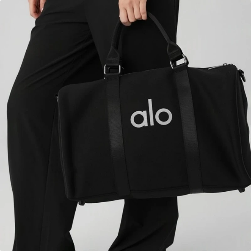 首尔正品ALO金硕珍同款运动健身包双根干湿分离包简约黑色旅行包