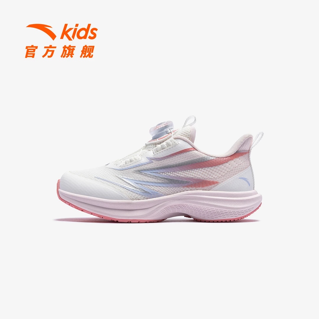 氢跑安踏儿童女小童跑鞋2025新款舒适防滑耐磨儿童旋钮运动跑步鞋