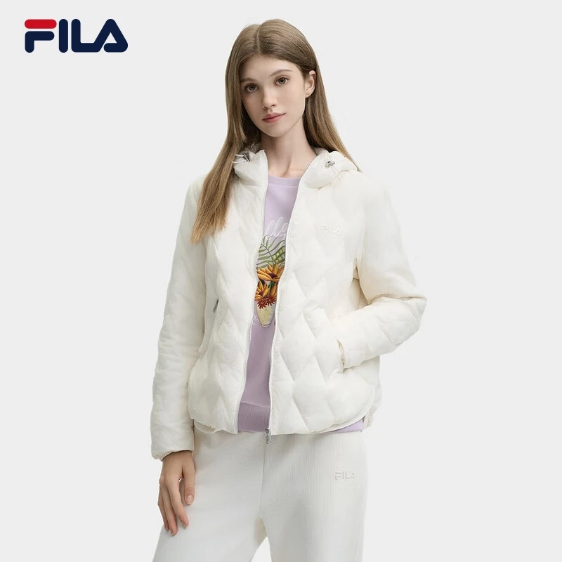 斐乐官方女士羽绒服2024冬季新款时尚休闲保暖上衣F11W448906F