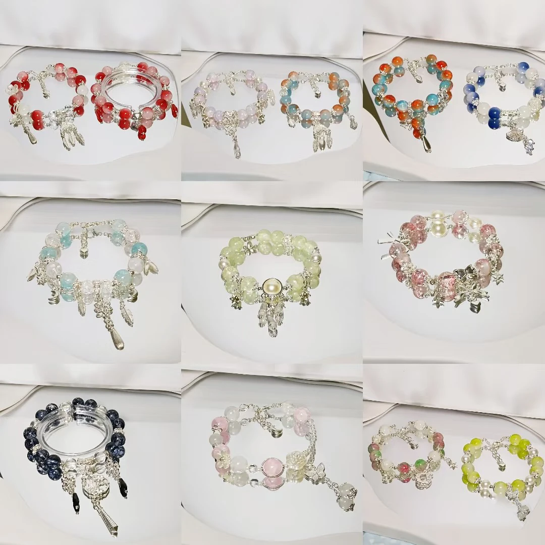 合金琉璃手链 801-1000手工创意饰品新中式精美琉璃diy手链国风串