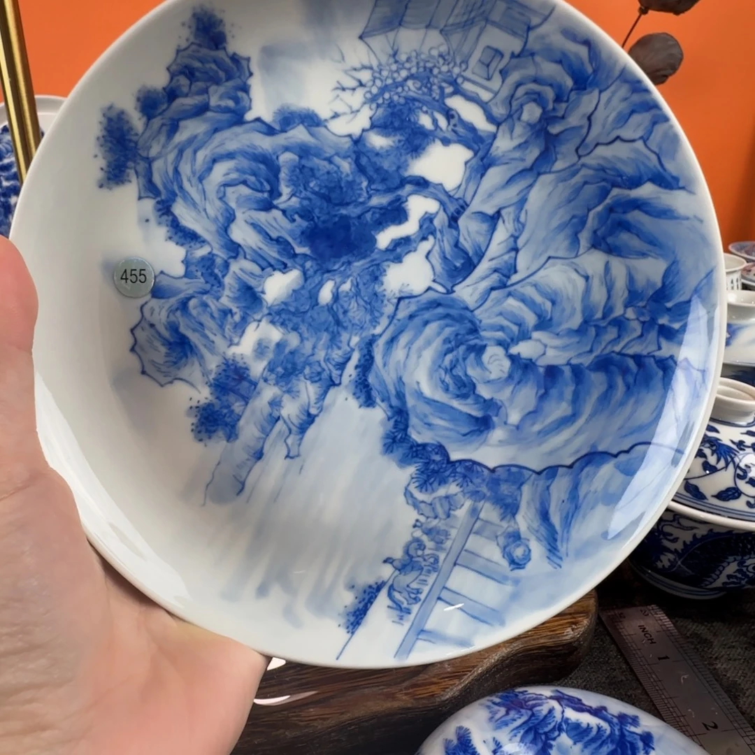 瓷片景德镇手绘青花瓷器455