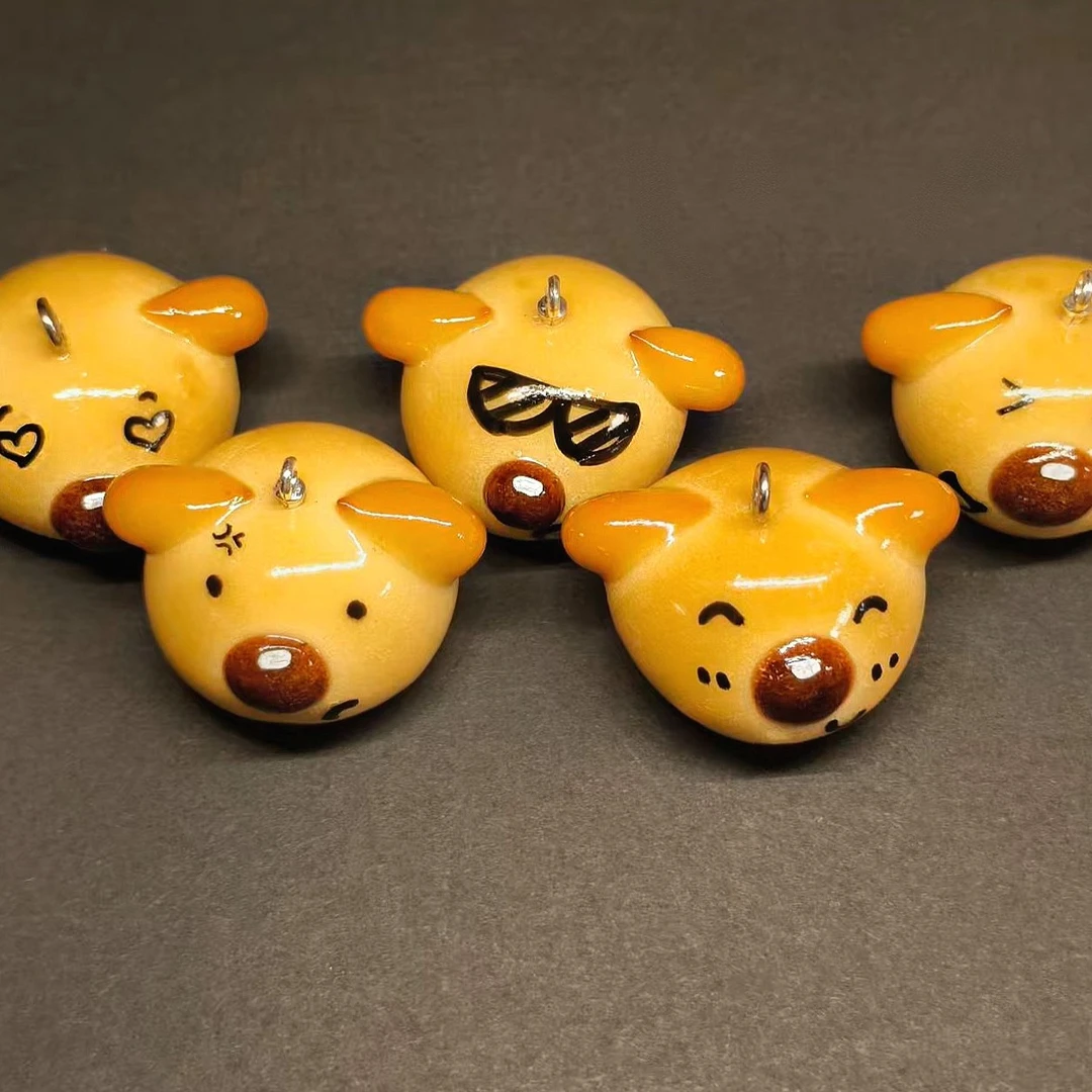 非金属陶瓷吊坠 直播间明选3款退单逃单拉黑新人开播送发夹款一个