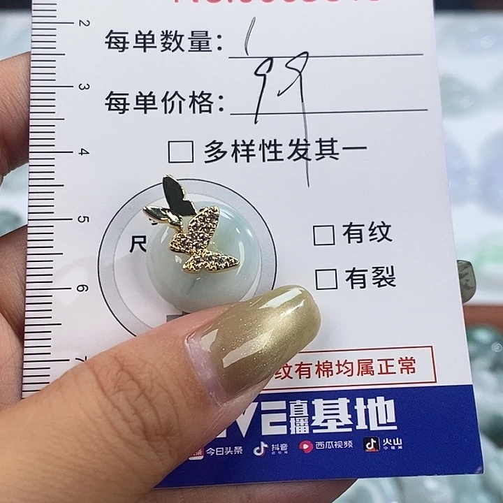 翡翠未镶嵌颈饰3813