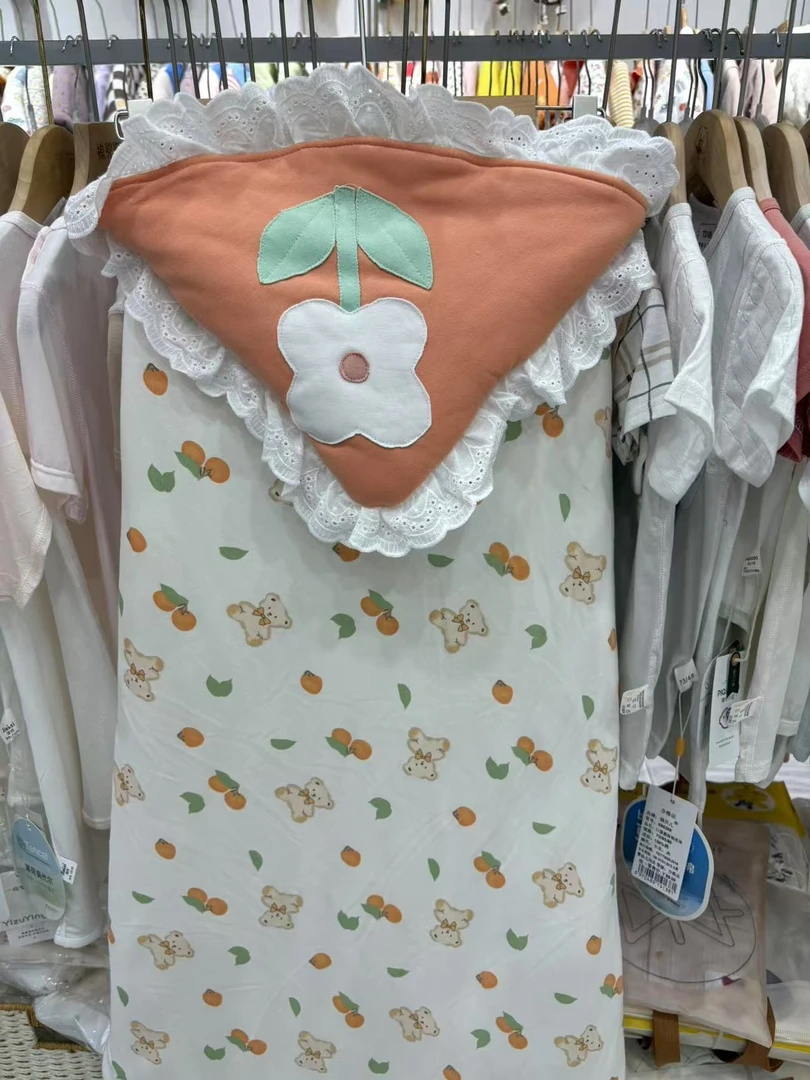棉兜兜手工婴幼儿外出加绒包被