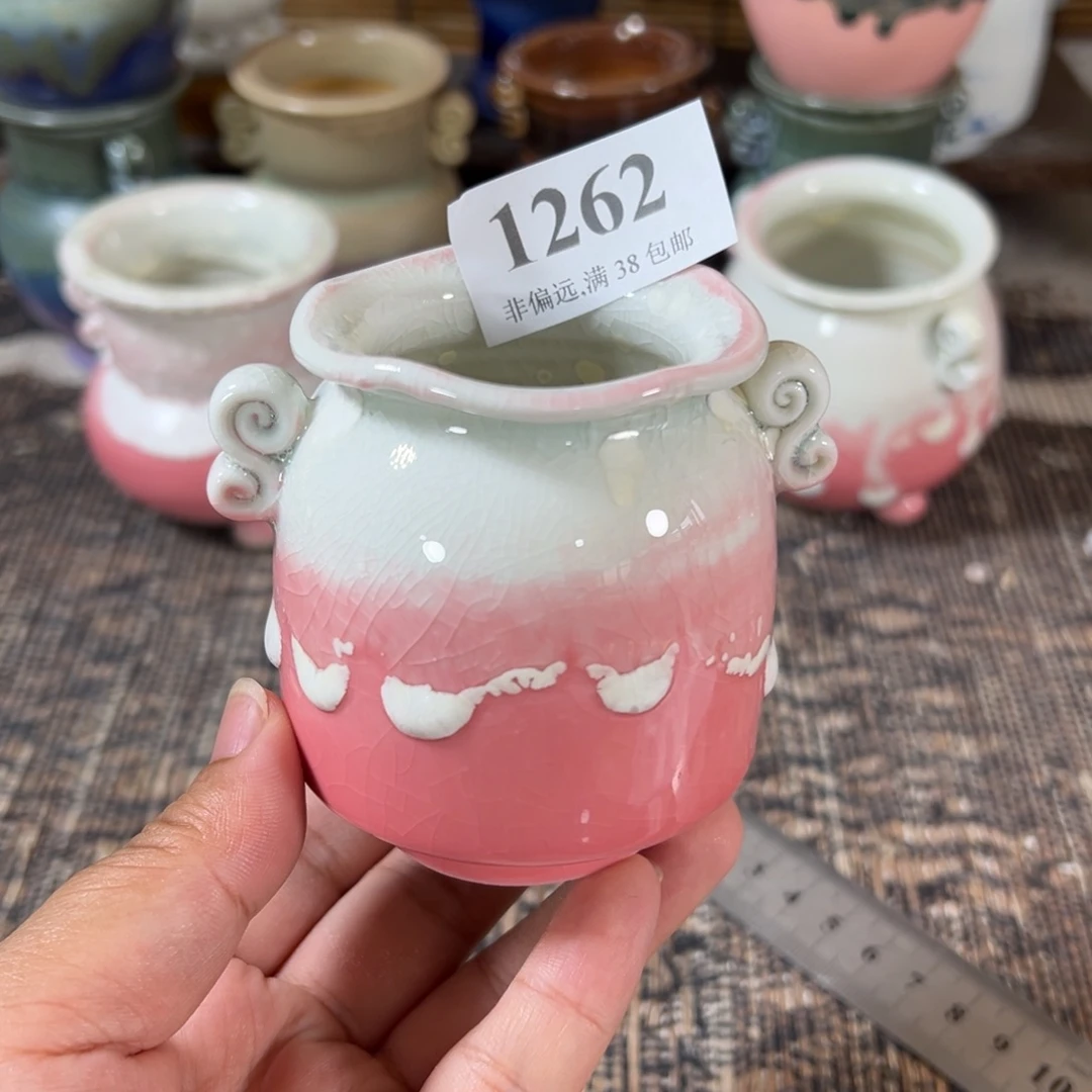 口4高7 手工花盆满30包邮