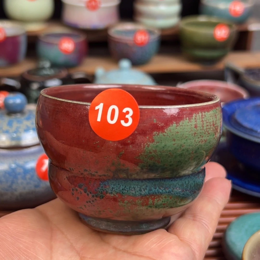 手工制作钧窑茶器