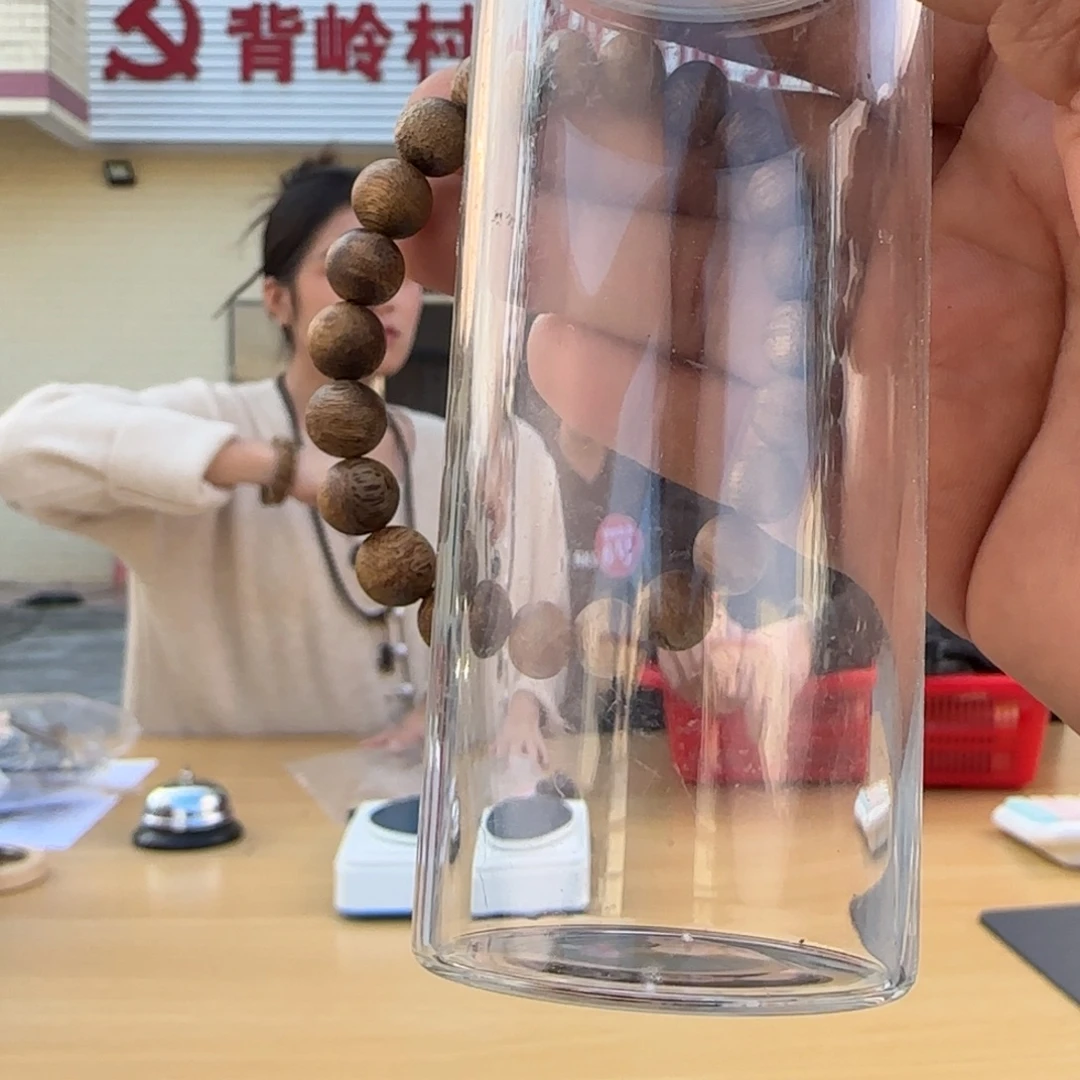 沉香沉香碎屑棋楠透圆珠9mm4克福利款多样性发一ST-9Y4-A1211