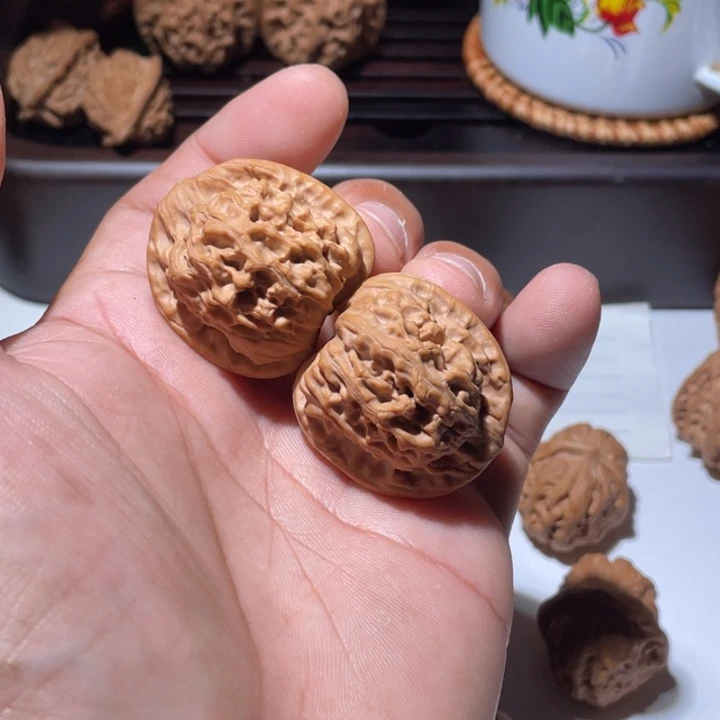 允***主文玩核桃吊坠天地二爷帽
