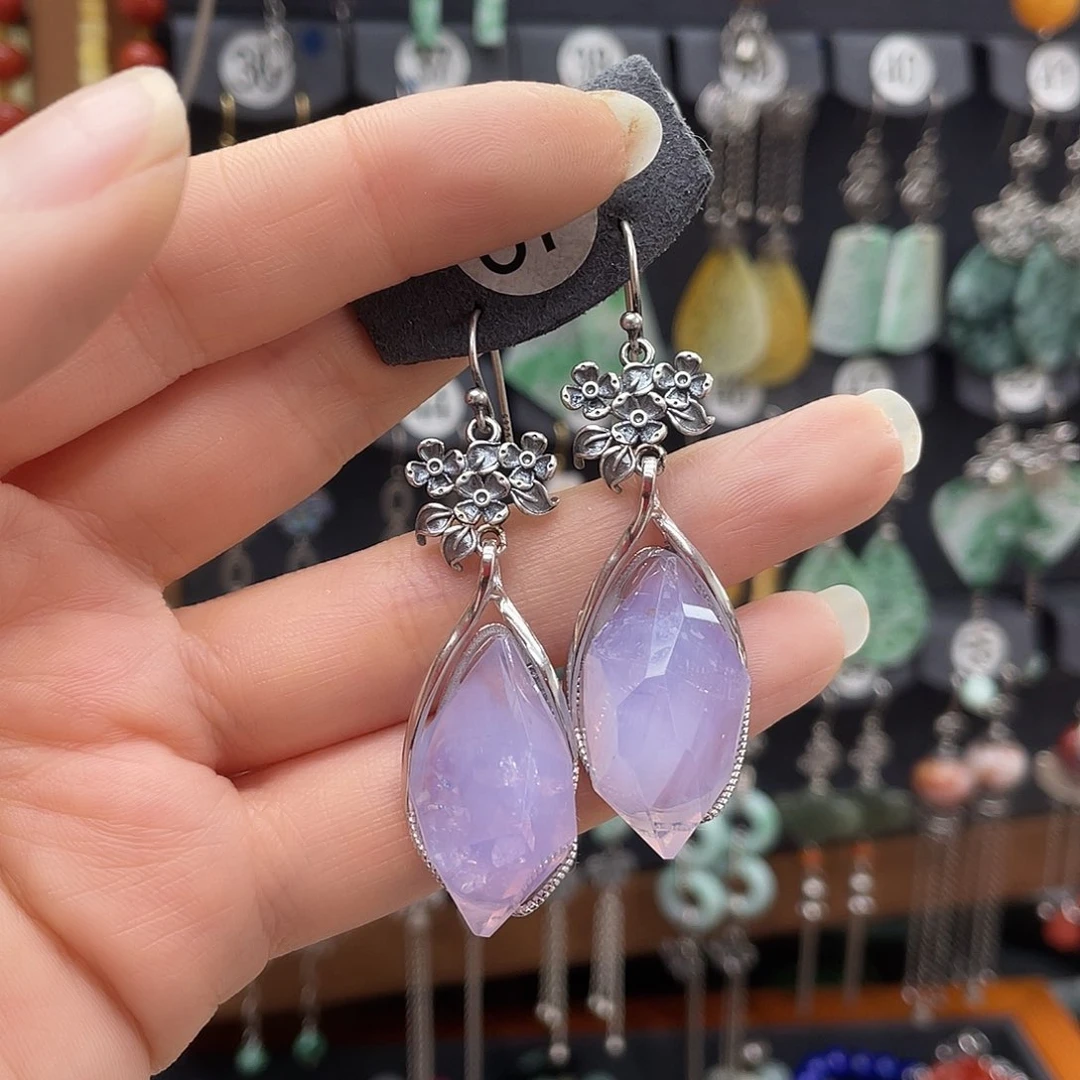 柱晶石ggh银S925镶嵌茉*204hjkjjjhj