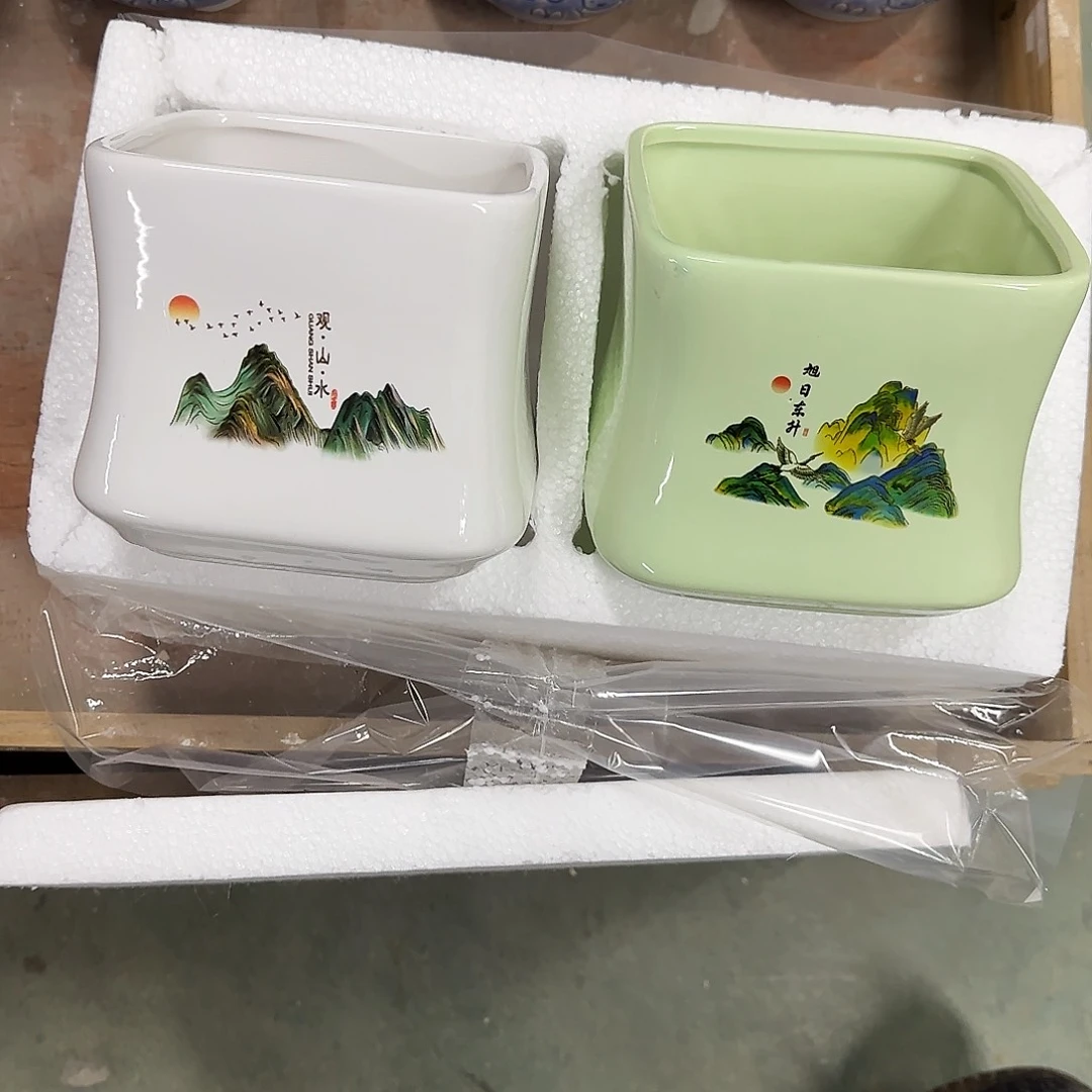 陶瓷2个··订单自动合并·口径误差0.5左右··