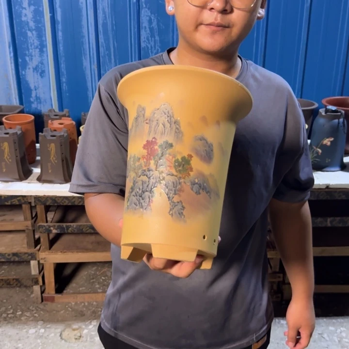 紫砂花盆破损补发