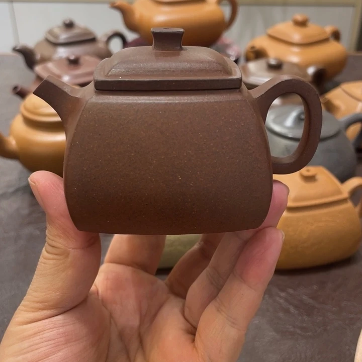 茶壶紫砂四方坦然四底