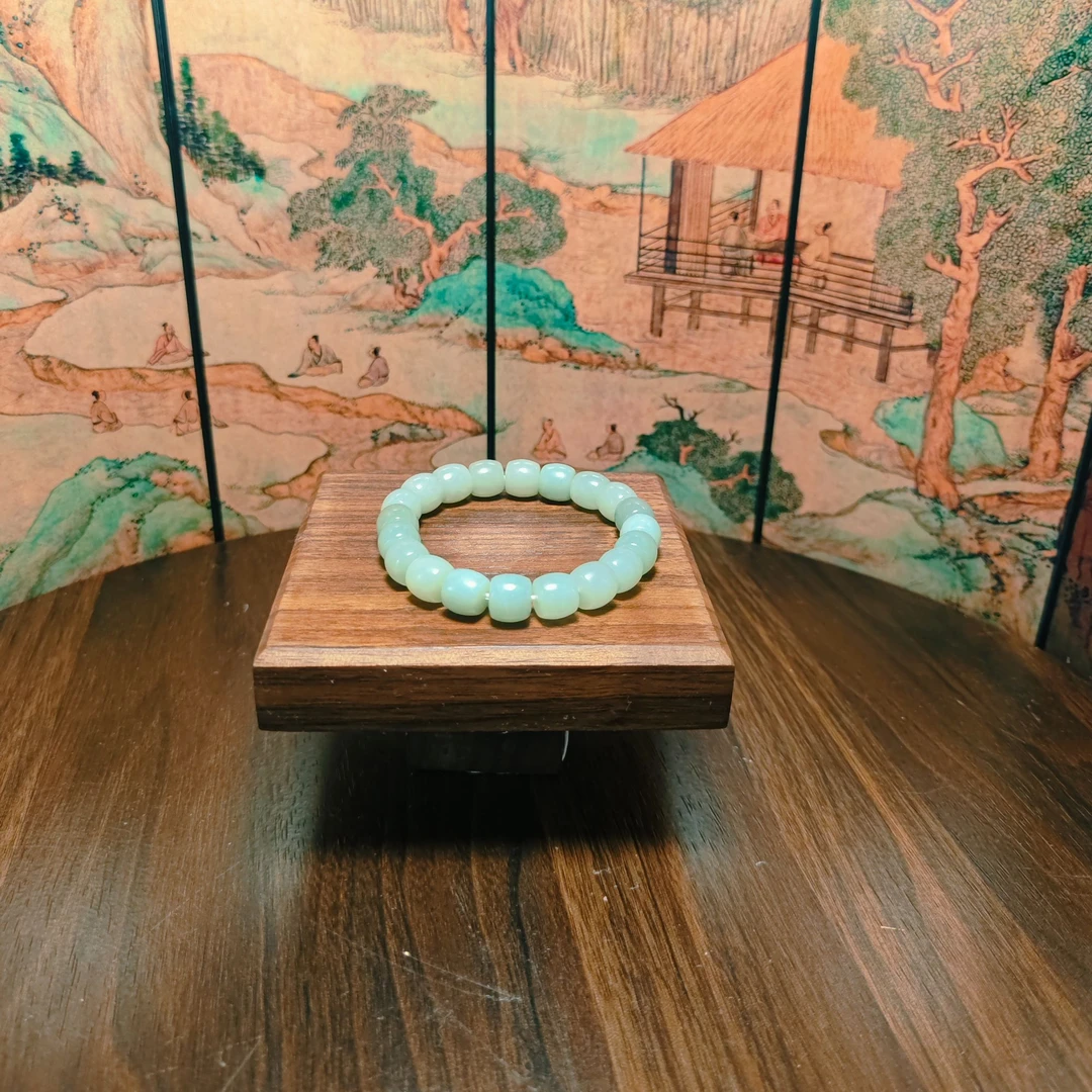 G和田玉桶珠手串（卡10）0441