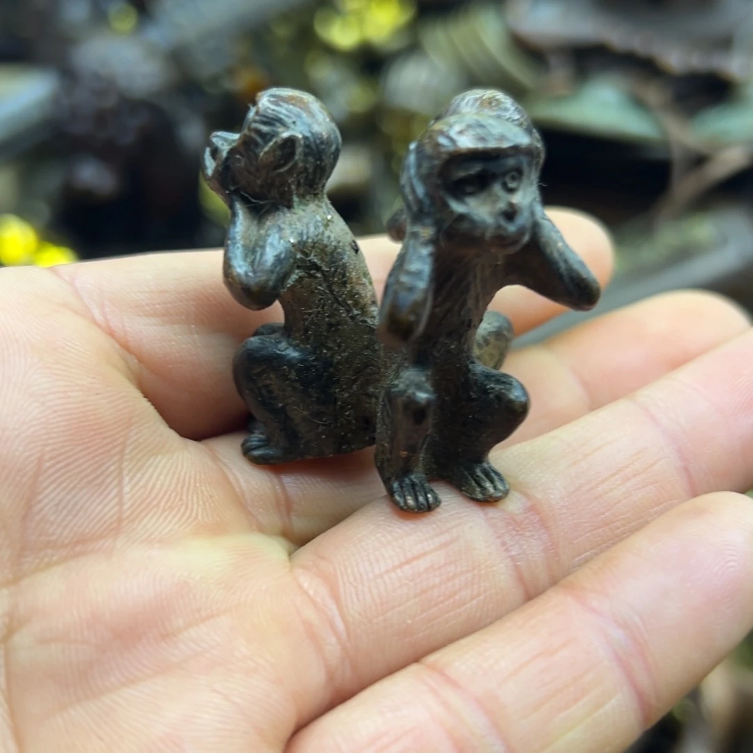 铜摆件欢迎欢迎你