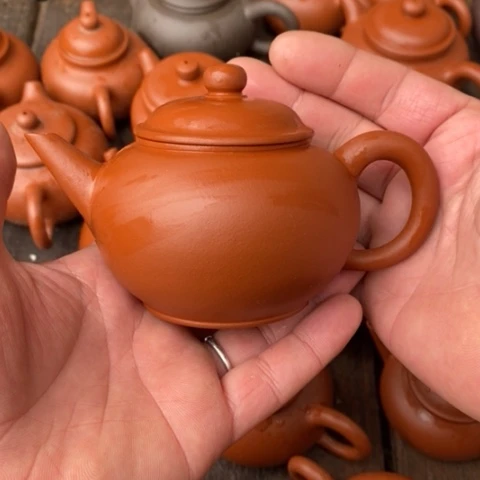 紫砂茶壶老朱泥水平180-200cc