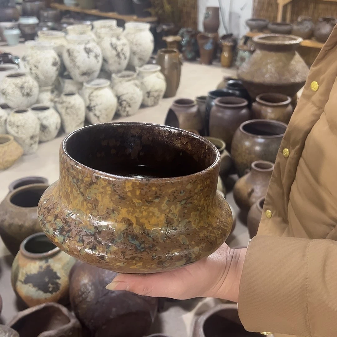 紫砂花盆无孔高12/15花盆