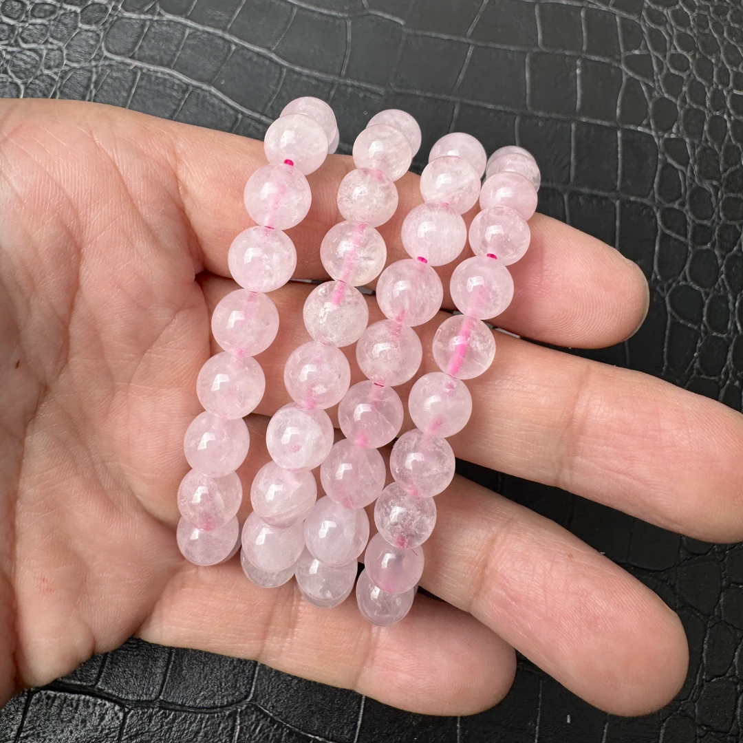 粉水晶单圈手串 多样性发货一件 Y041