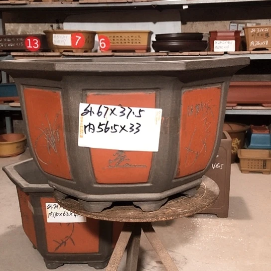 紫砂紫砂花盆包邮