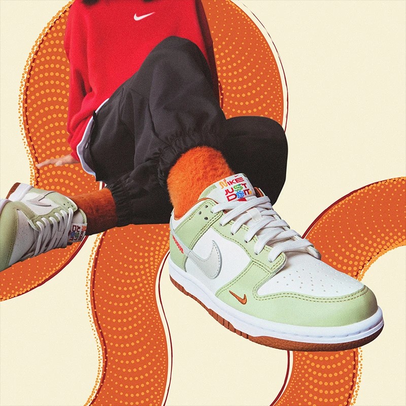 【退】男女童Dunk大童运动鞋春新款板鞋胶底低帮复古HV6001