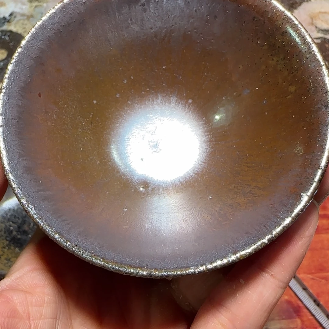 柴烧建盏茶盏茶杯589