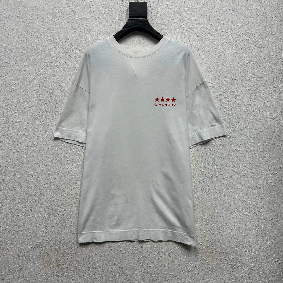 99新 Givenchy/纪梵希 24ss胸口LOGO印花t恤短袖 M码 HZ13778