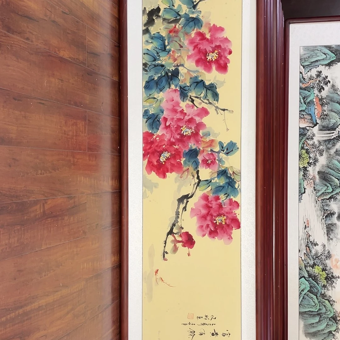 国画带框尺寸48*163厘米