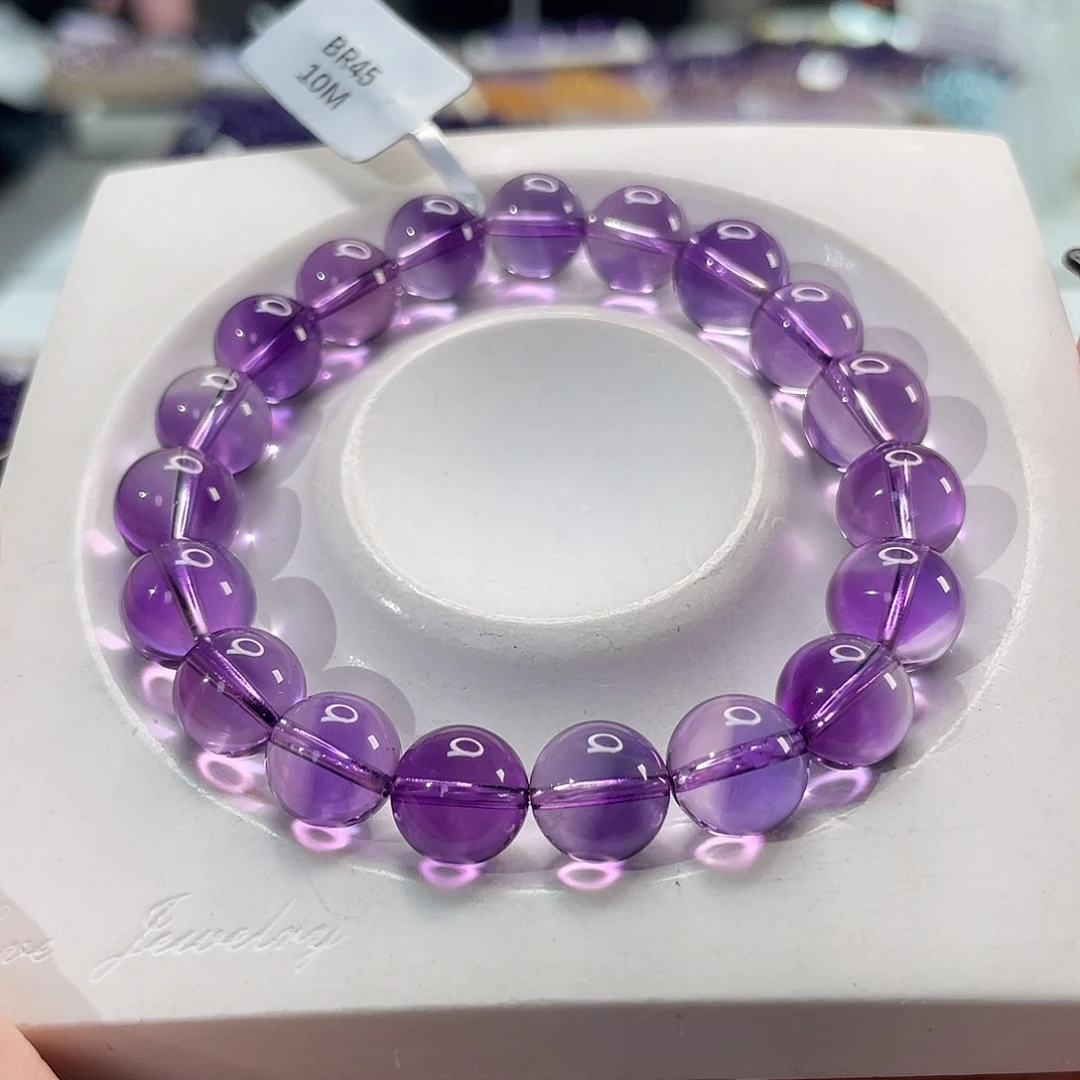 未镶嵌手链水晶巴西毕业紫水晶10m+
