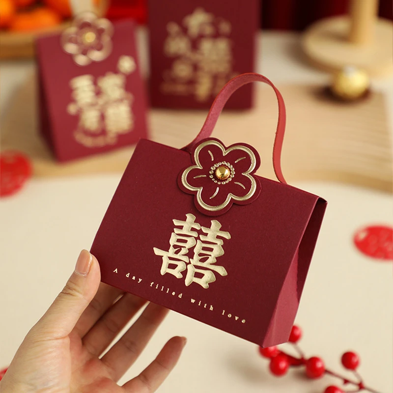 买糖送盒高级感结婚喜糖盒大号婚礼伴手礼盒糖果空盒